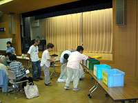 資源とごみを分けるゲームの写真