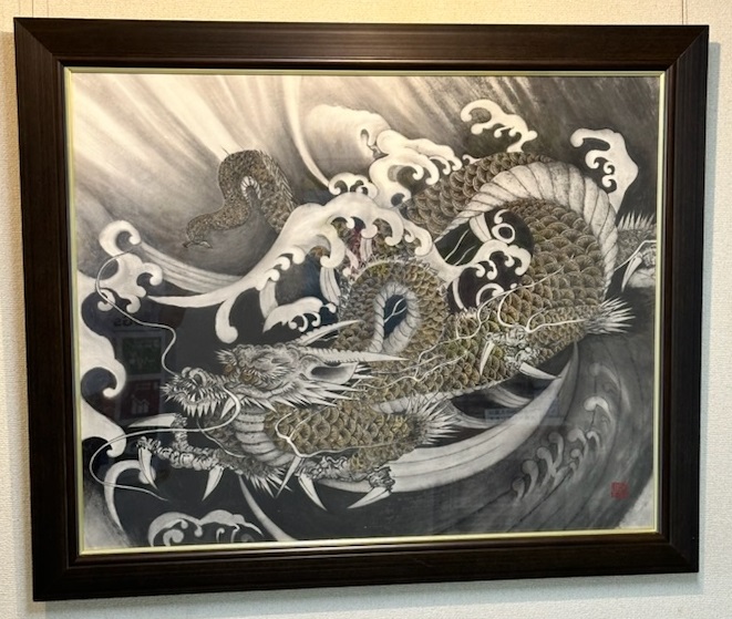 区長室前の展示作品