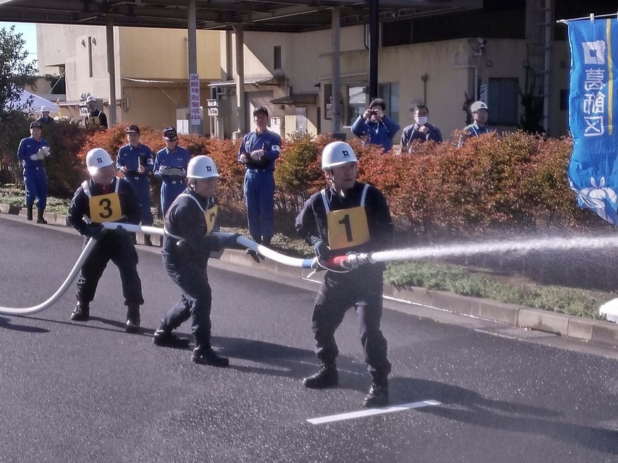 令和6年度葛飾区市民消火隊によるC級軽可搬消防ポンプ操法の模様