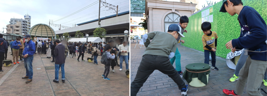 ベーゴマ大会の様子