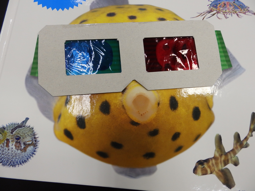 3Dメガネで迫力ある世界