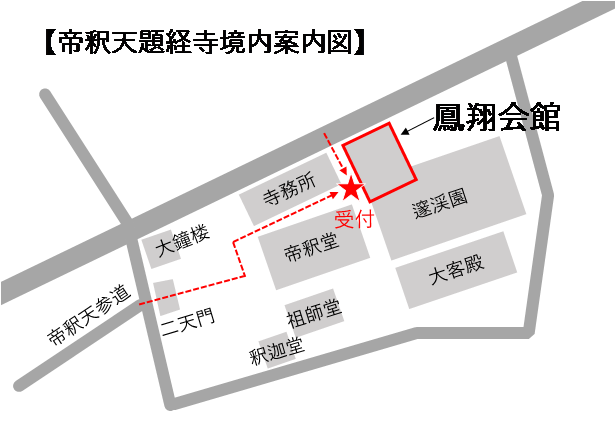 帝釈天題経寺境内案内図