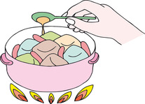 加熱調理のイラスト