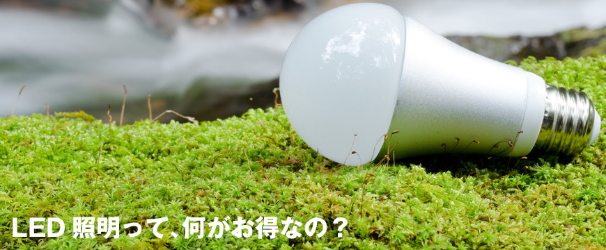 LED照明って、何がお得なの？