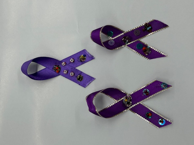 パープルリボン作成例