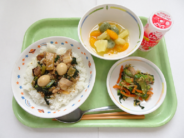 小松菜白玉ポンチ