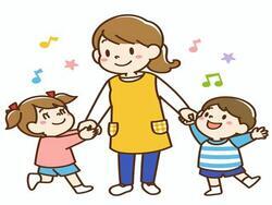 保育士と子どものイラスト