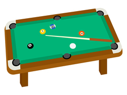 ビリヤードのイラスト