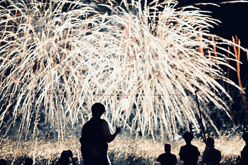 写真：葛飾の花火