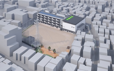 宝木塚小学校完成イメージ図