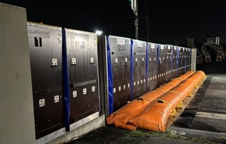 水のう設置完了の写真です